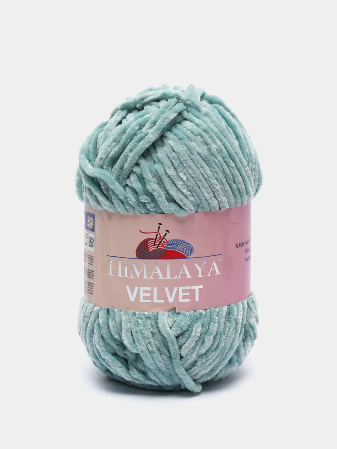 Мятный пряжа Плюшевая Himalaya Velvet 100% Полиэстер 100г 120м