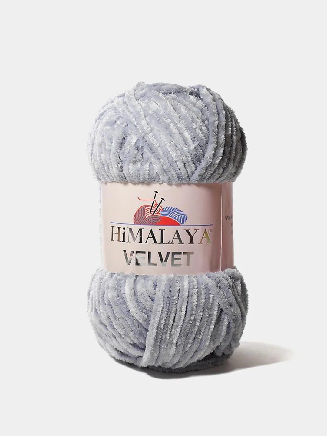 Серебряный пряжа Плюшевая Himalaya Velvet 100% Полиэстер 100г 120м