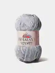 Серебряный пряжа Плюшевая Himalaya Velvet 100% Полиэстер 100г 120м