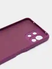 Фиолетовый чехол Xiaomi Mi 11 Lite c защитой камеры и бархатом внутри