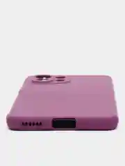 Фиолетовый чехол Xiaomi Mi 11 Lite c защитой камеры и бархатом внутри