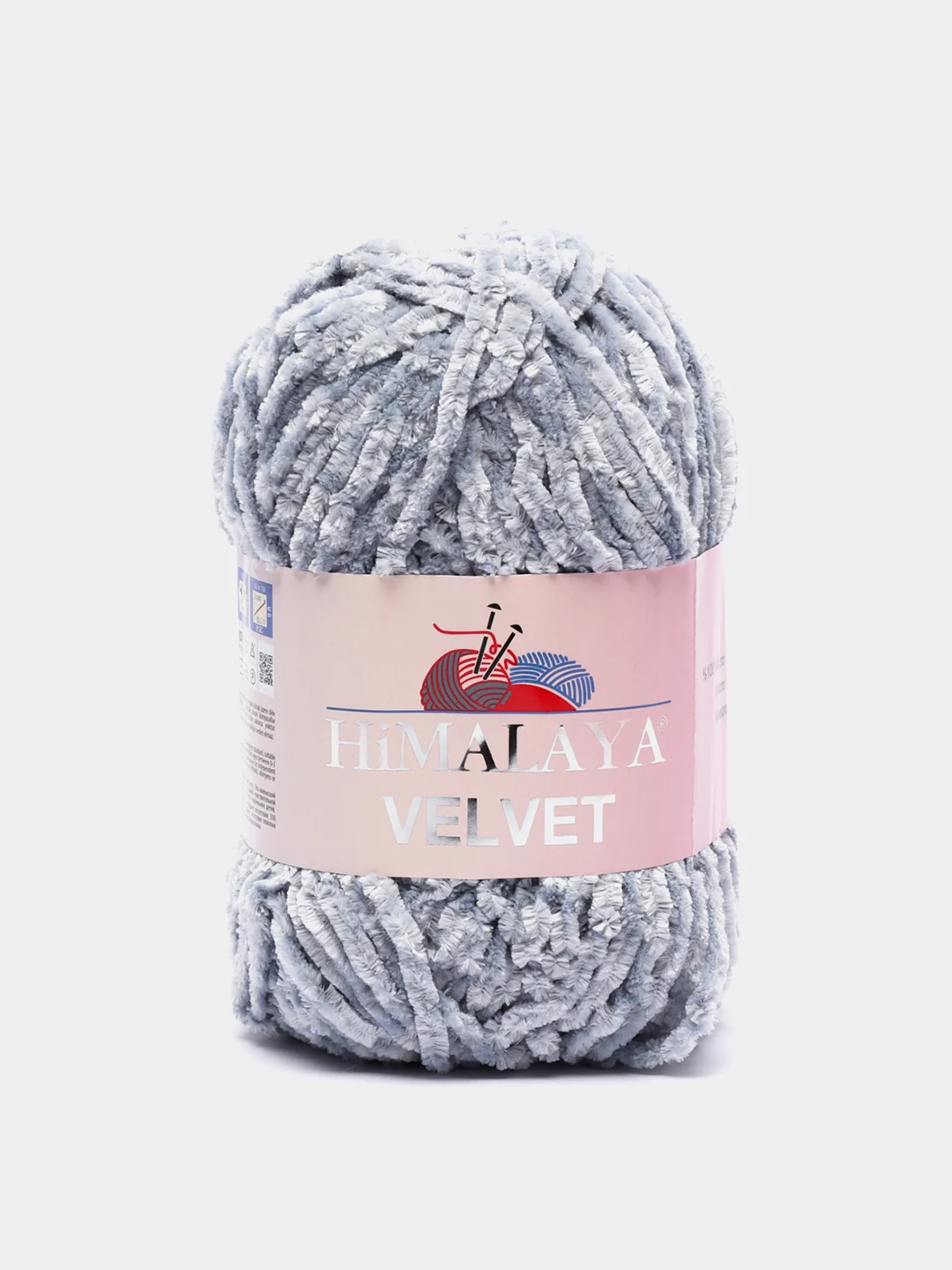 Серебряный пряжа Плюшевая Himalaya Velvet 100% Полиэстер 100г 120м