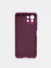 Фиолетовый чехол Xiaomi Mi 11 Lite c защитой камеры и бархатом внутри