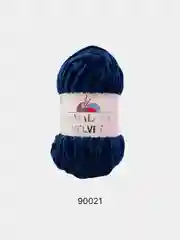 Темно-синий пряжа Плюшевая Himalaya Velvet 100% Полиэстер 100г 120м