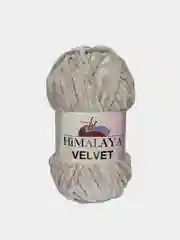 Бежевый меланж пряжа Плюшевая Himalaya Velvet 100% Полиэстер 100г 120м