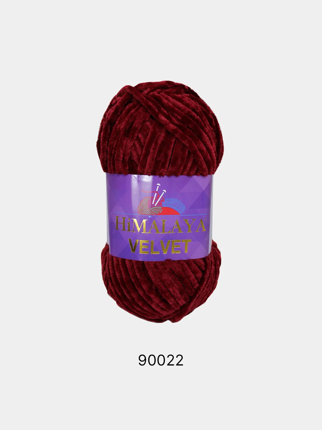 Вишнёвый пряжа Плюшевая Himalaya Velvet 100% Полиэстер 100г 120м