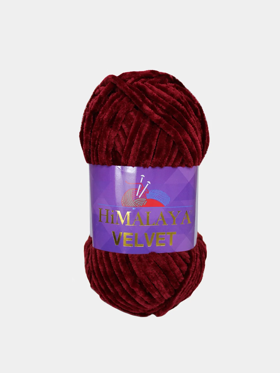 Вишнёвый пряжа Плюшевая Himalaya Velvet 100% Полиэстер 100г 120м