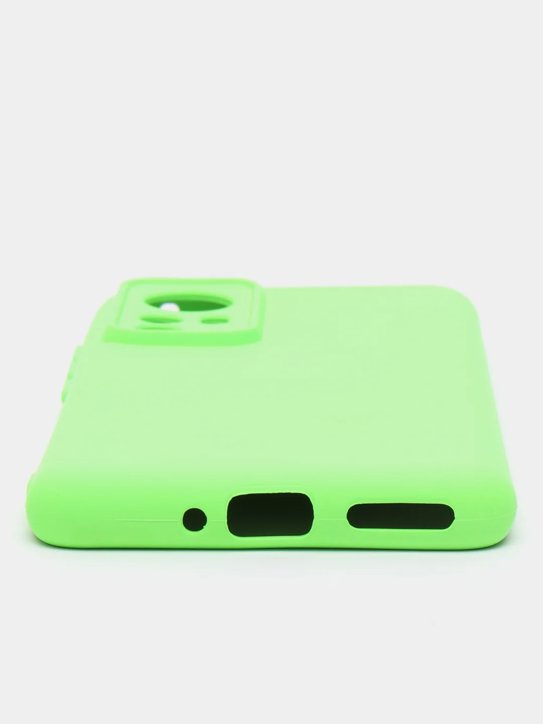 Лайм чехол с защитой камерой и бархатом внутри Xiaomi 12X / XIAOMI 12