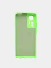 Лайм чехол с защитой камерой и бархатом внутри Xiaomi 12X / XIAOMI 12