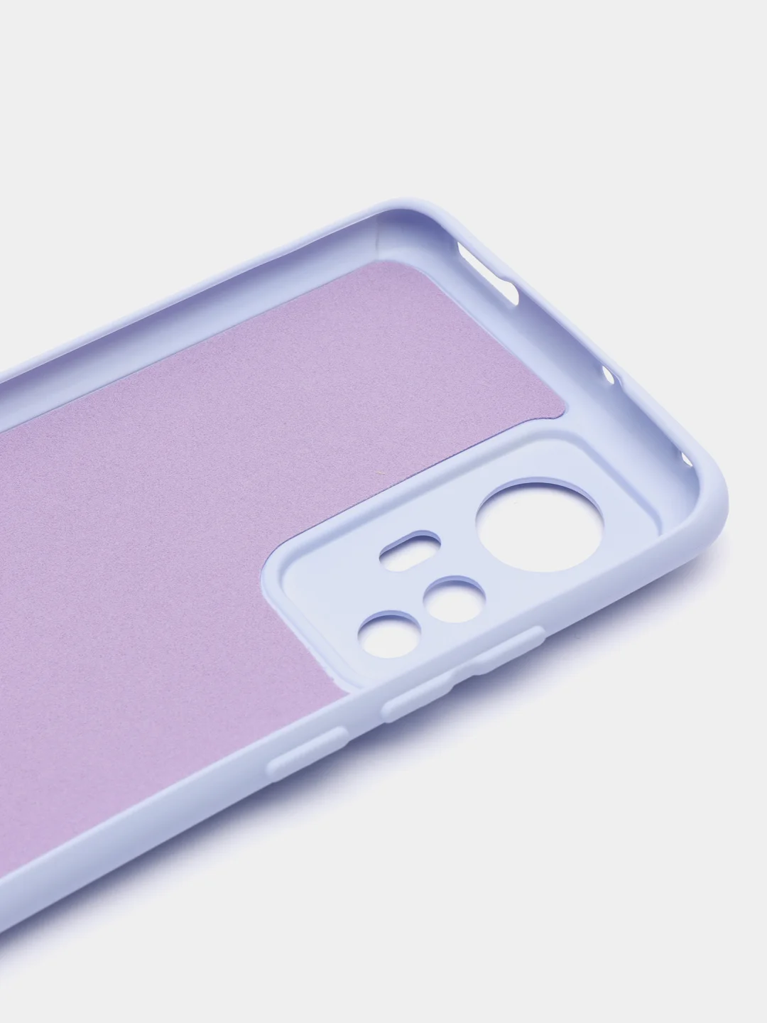Лавандовый чехол с защитой камерой и бархатом внутри Xiaomi 12X / XIAOMI 12