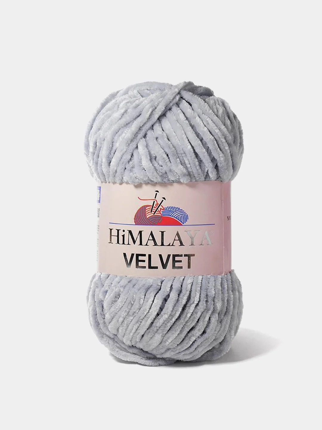 Серый металлик пряжа Плюшевая Himalaya Velvet 100% Полиэстер 100г 120м