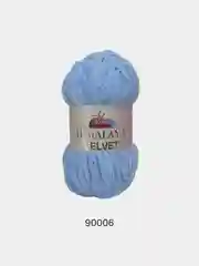 Голубой пряжа Плюшевая Himalaya Velvet 100% Полиэстер 100г 120м