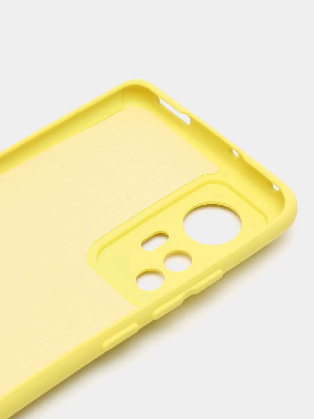 Желтый чехол с защитой камерой и бархатом внутри Xiaomi 12X / XIAOMI 12