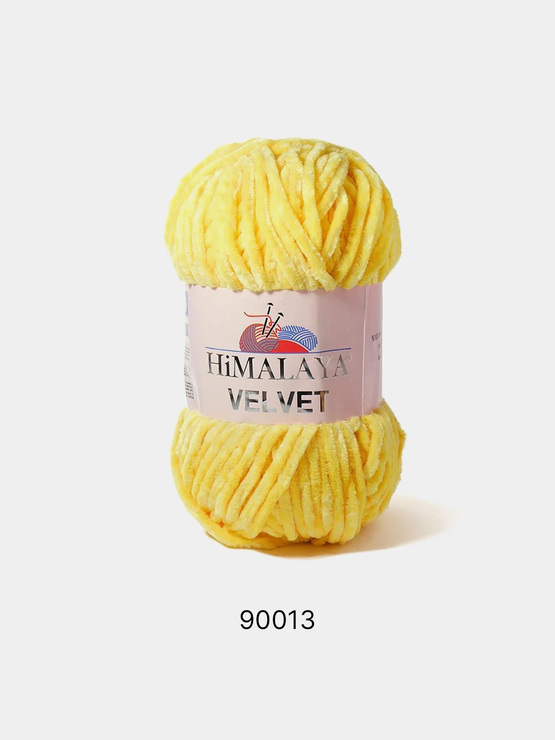 Желтый пряжа Плюшевая Himalaya Velvet 100% Полиэстер 100г 120м