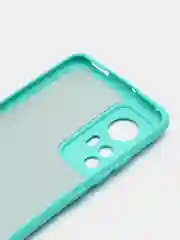 Салатовый чехол с защитой камерой и бархатом внутри Xiaomi 12X / XIAOMI 12