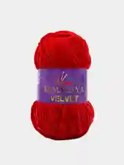 Красный пряжа Плюшевая Himalaya Velvet 100% Полиэстер 100г 120м