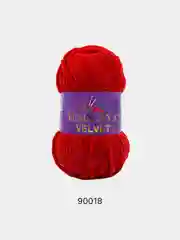 Красный пряжа Плюшевая Himalaya Velvet 100% Полиэстер 100г 120м