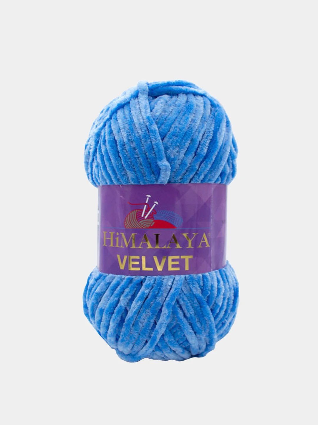 Лазурный пряжа Плюшевая Himalaya Velvet 100% Полиэстер 100г 120м