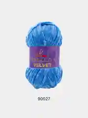 Лазурный пряжа Плюшевая Himalaya Velvet 100% Полиэстер 100г 120м