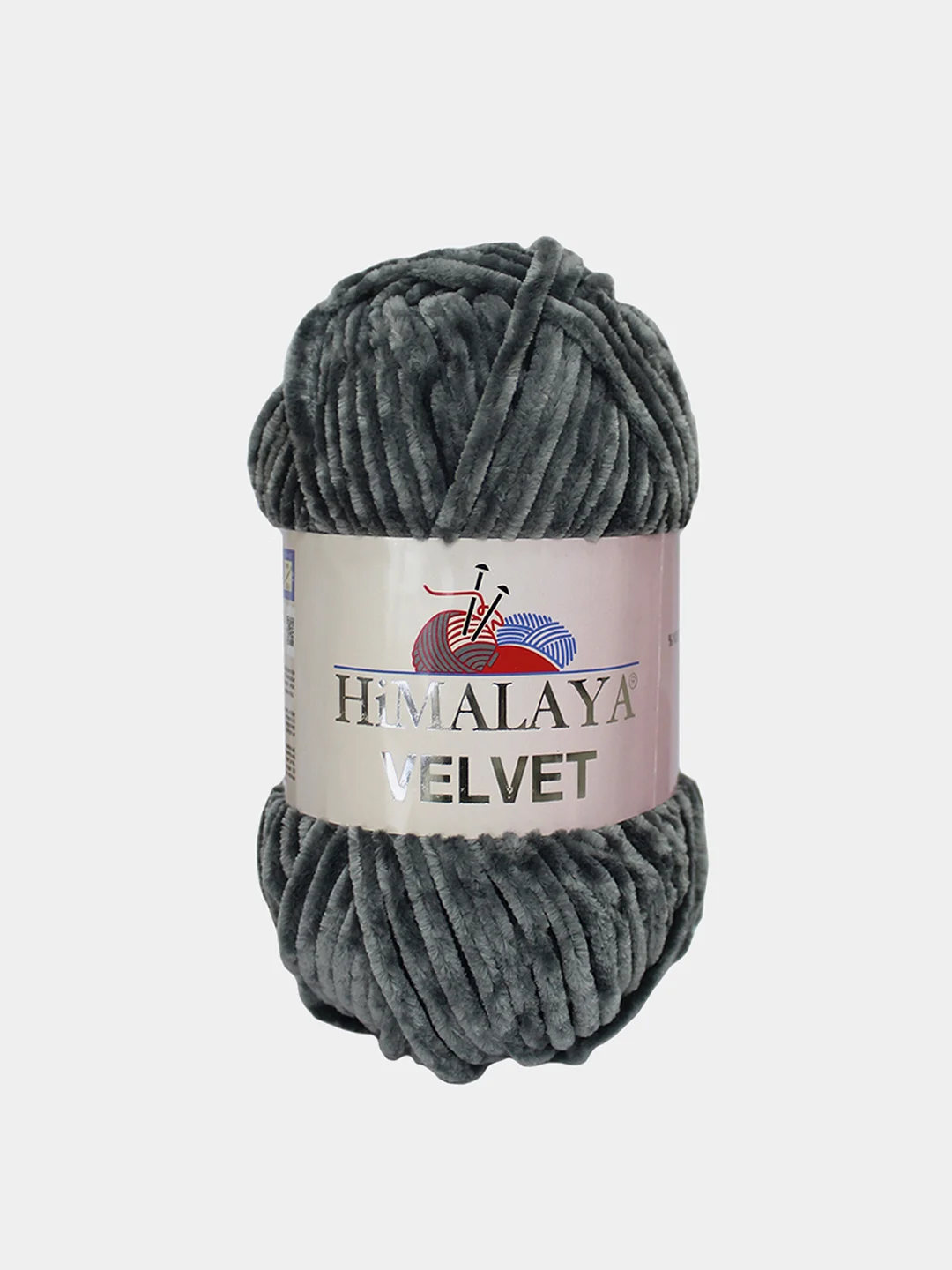 Серый пряжа Плюшевая Himalaya Velvet 100% Полиэстер 100г 120м