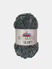 Серый пряжа Плюшевая Himalaya Velvet 100% Полиэстер 100г 120м