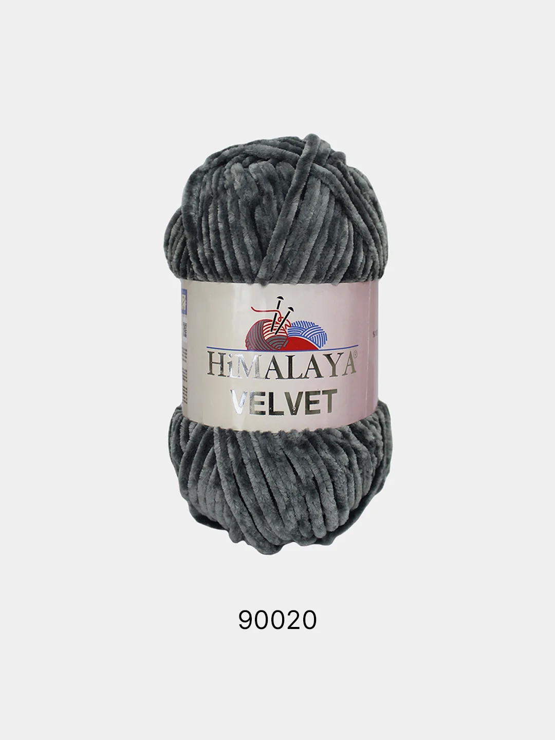 Серый пряжа Плюшевая Himalaya Velvet 100% Полиэстер 100г 120м