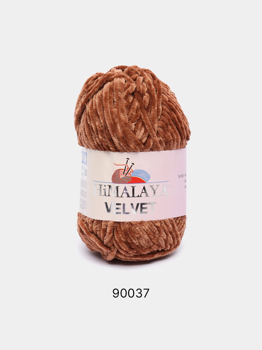 Коричневый пряжа Плюшевая Himalaya Velvet 100% Полиэстер 100г 120м