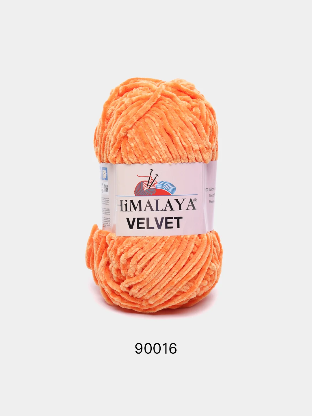 Оранжевый пряжа Плюшевая Himalaya Velvet 100% Полиэстер 100г 120м