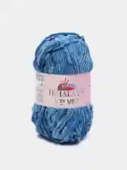 Синий меланж пряжа Плюшевая Himalaya Velvet 100% Полиэстер 100г 120м