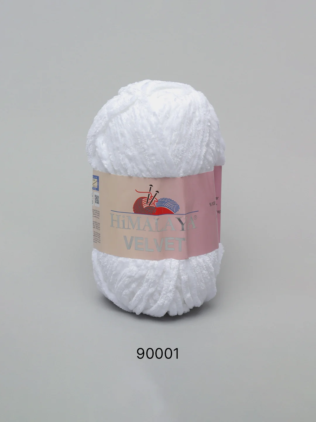 Белый пряжа Плюшевая Himalaya Velvet 100% Полиэстер 100г 120м