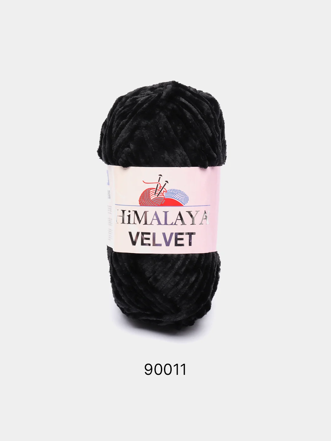 Черный пряжа Плюшевая Himalaya Velvet 100% Полиэстер 100г 120м