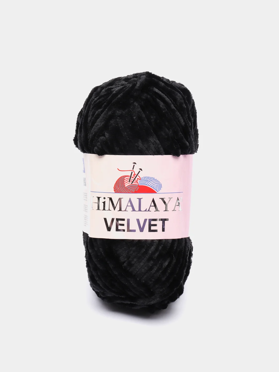 Черный пряжа Плюшевая Himalaya Velvet 100% Полиэстер 100г 120м