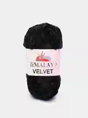Черный пряжа Плюшевая Himalaya Velvet 100% Полиэстер 100г 120м