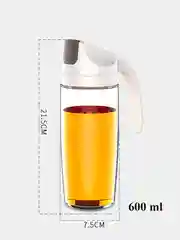 Белый бутылка - графин для масла , уксуса, соусов, стеклянная емкость