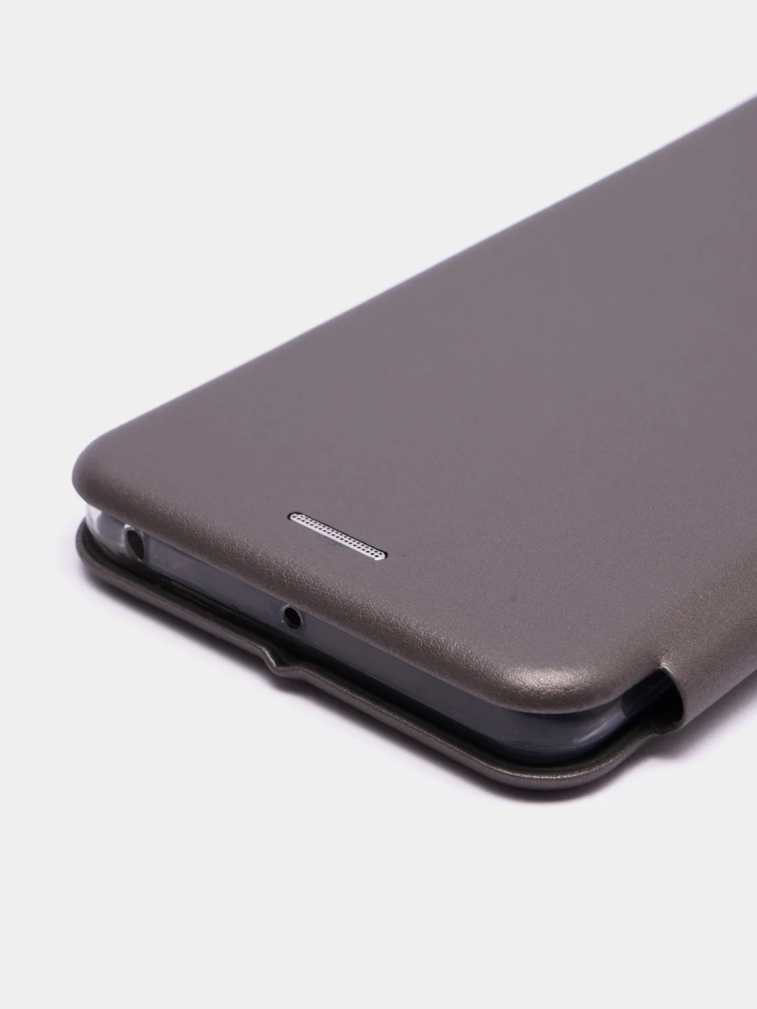 Серебряный чехол-книжка Huawei Honor 50, Хуавей Хонор 50