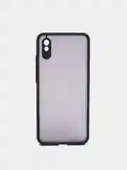 Красный чехол Xiaomi POCO X3 прозрачный с защитой камеры, цветные кнопки