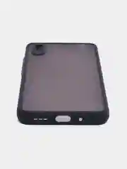 Красный чехол Xiaomi POCO X3 прозрачный с защитой камеры, цветные кнопки
