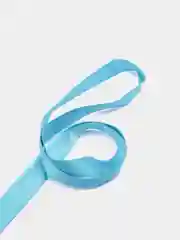 Голубой бейдж, пластиковый, горизонтальный