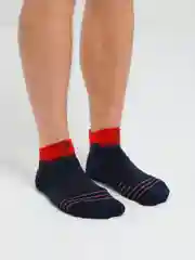 Синий короткие спортивные носки