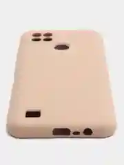 Бежевый чехол силиконовый для Realme C21 Реалми С21