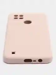Кремовый чехол силиконовый для Realme C21 Реалми С21