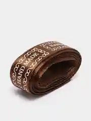 Бежевый лента атласная "Hand made", шириной 15 мм