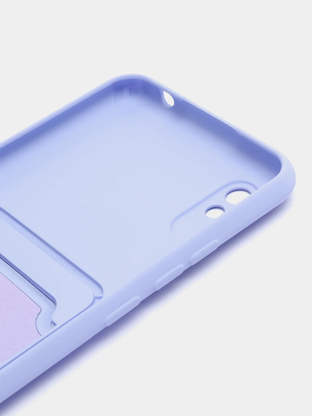 Лавандовый чехол для Xiaomi Redmi 9A, Сяоми Редми 9А, силиконовый, с карманом для карты