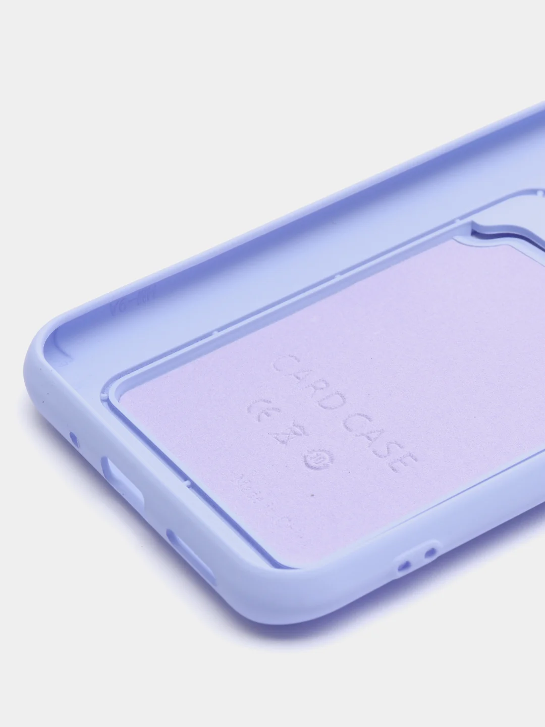 Лавандовый чехол для Xiaomi Redmi 9A, Сяоми Редми 9А, силиконовый, с карманом для карты