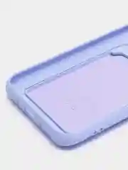Лавандовый чехол для Xiaomi Redmi 9A, Сяоми Редми 9А, силиконовый, с карманом для карты