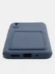Темно-синий чехол для Xiaomi Redmi 9A, Сяоми Редми 9А, силиконовый, с карманом для карты
