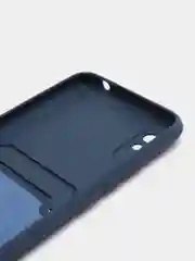 Темно-синий чехол для Xiaomi Redmi 9A, Сяоми Редми 9А, силиконовый, с карманом для карты