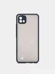 Темно-синий чехол Realme C11 2021, Realme C20 пластиковый матовый с цветными кнопками