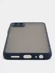 Темно-синий чехол Samsung Galaxy A22s / A22 5G, Галакси А22, пластиковый матовый с цветными кнопками