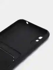 Черный чехол для Xiaomi Redmi 9A, Сяоми Редми 9А, силиконовый, с карманом для карты